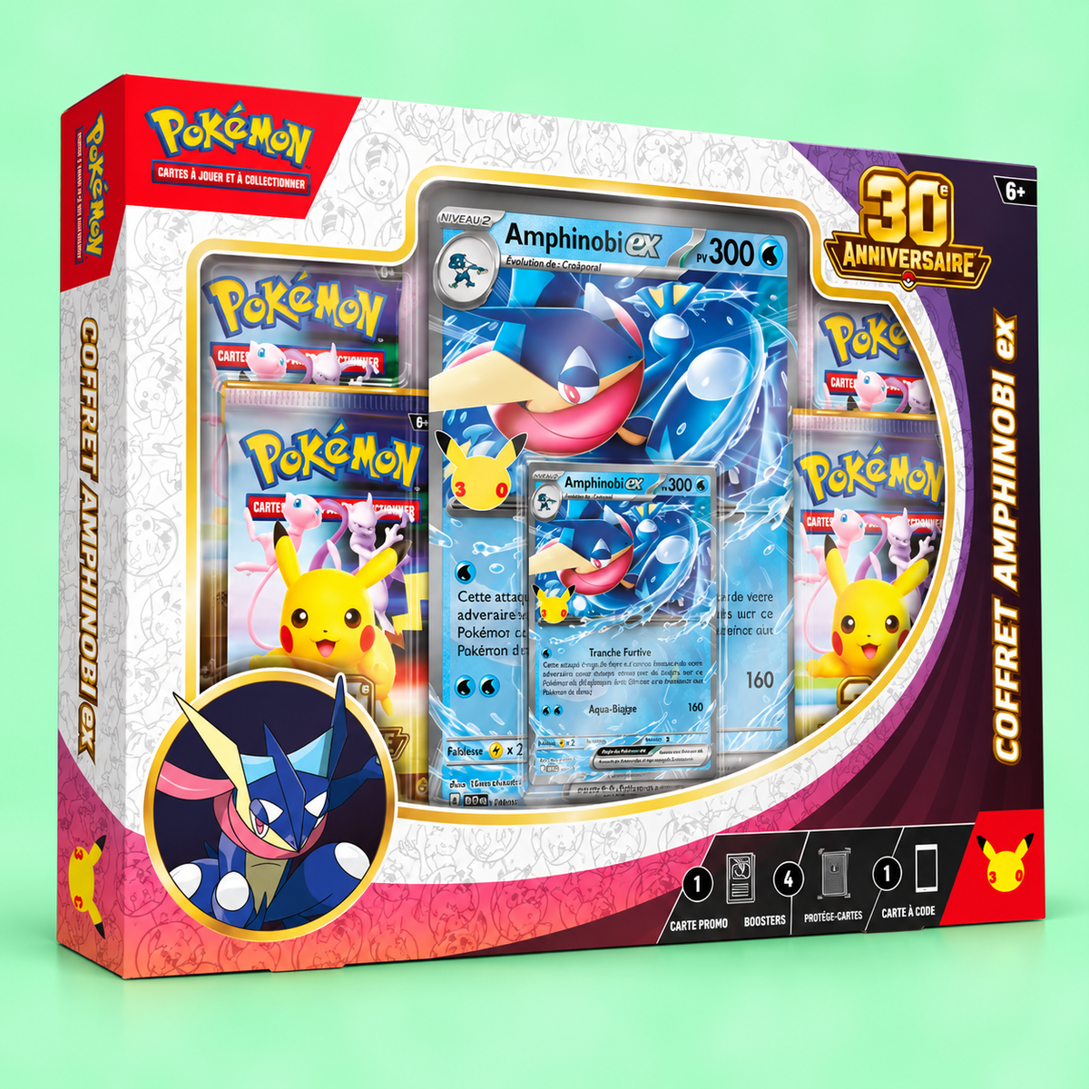 Coffret Pokémon – Amphinobi ex – 30 Ans - Français