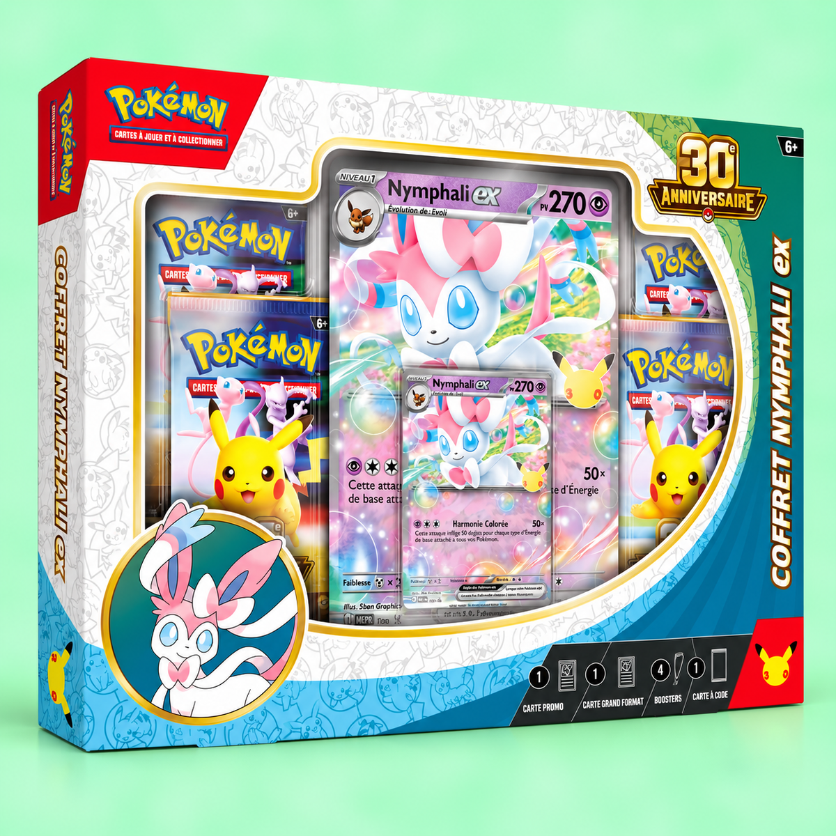 Coffret Pokémon – Nymphali ex – 30 Ans - Français