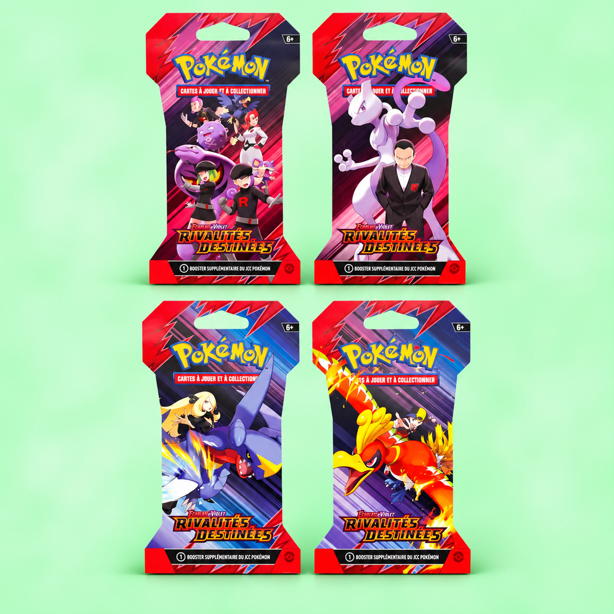 Pokémon – Booster Blister Rivalités Destinées  – EV10 – Français – Illustration aléatoire